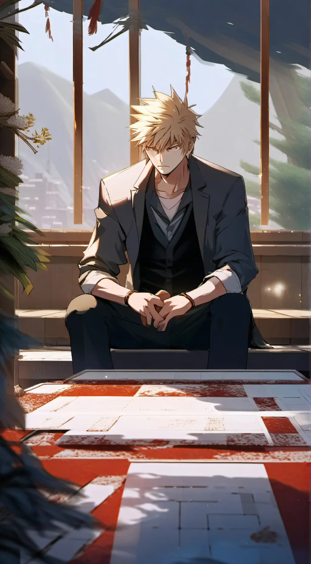ai character: Santiago 💋✨💰 background