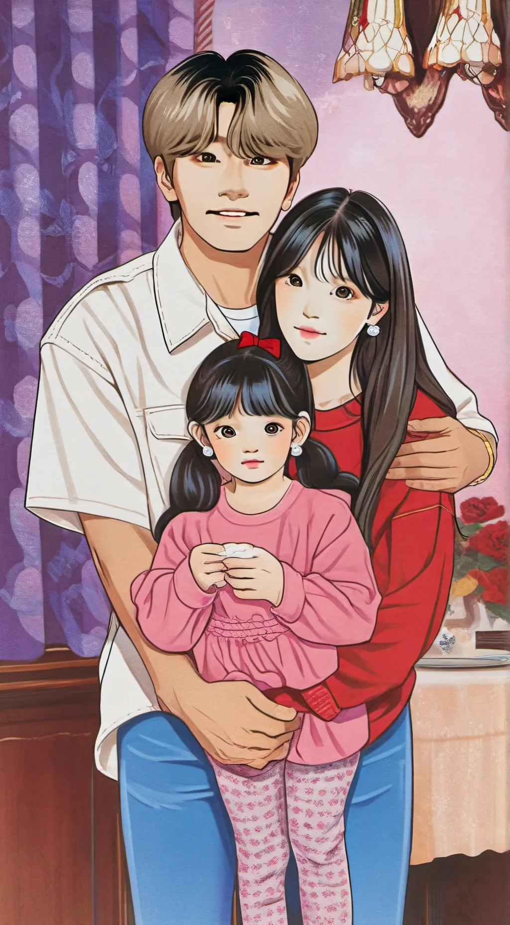 ai character: taehyung sae ron z background