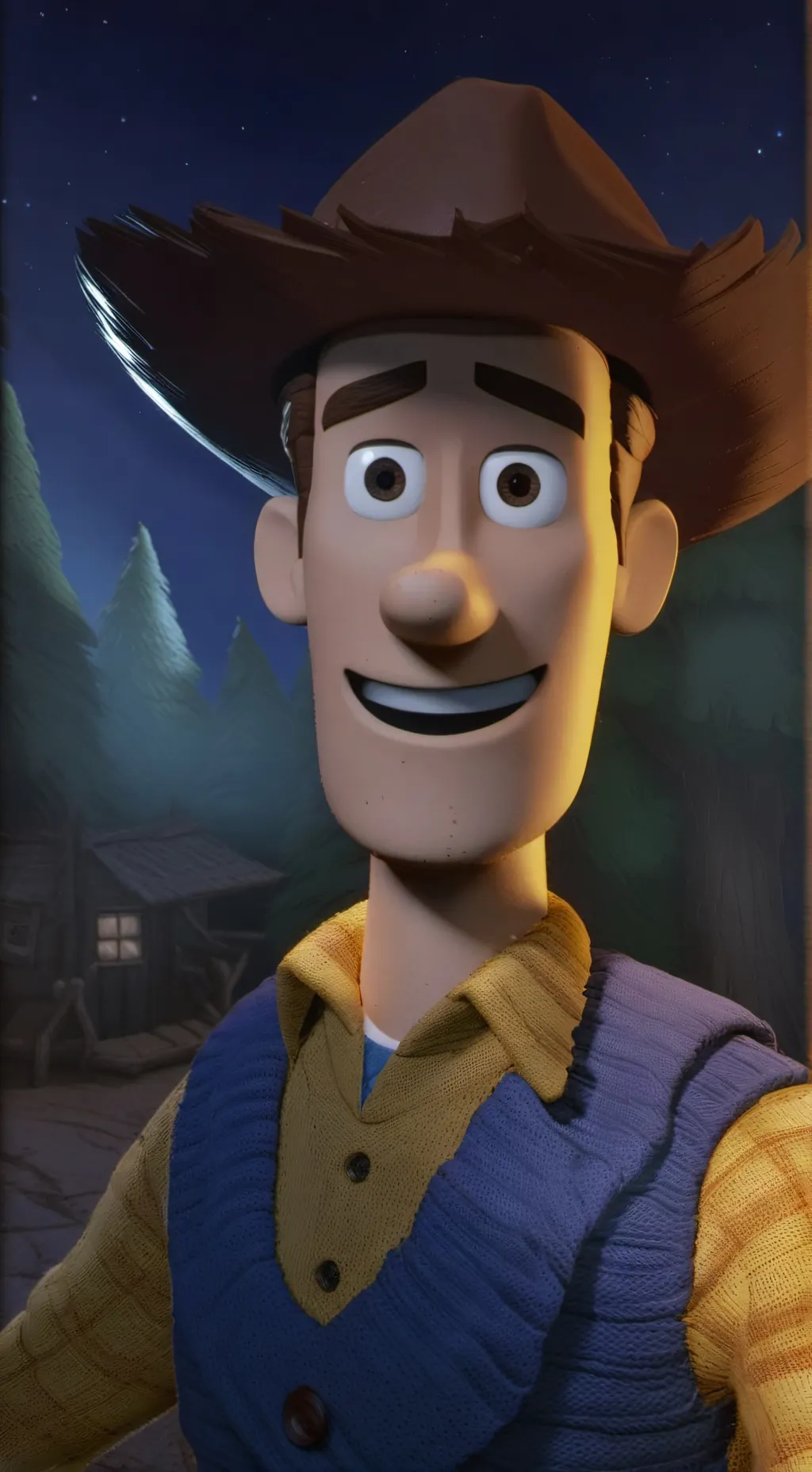 ai character: Woody background