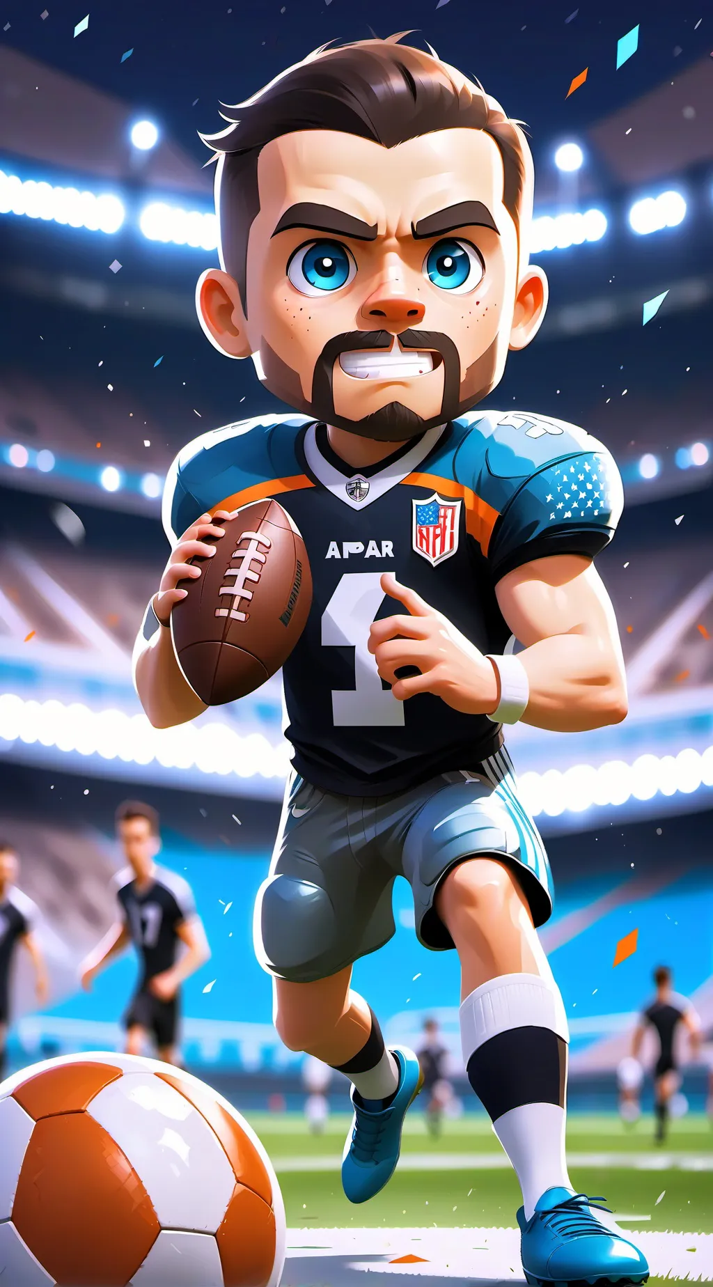 ai character: Football Rp background