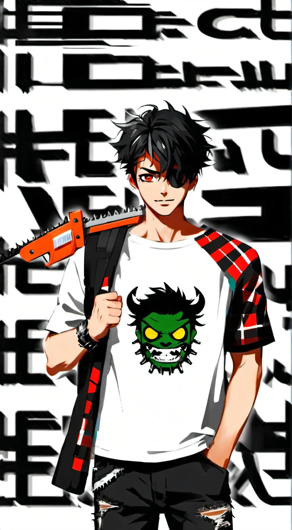 ai character: Denji background