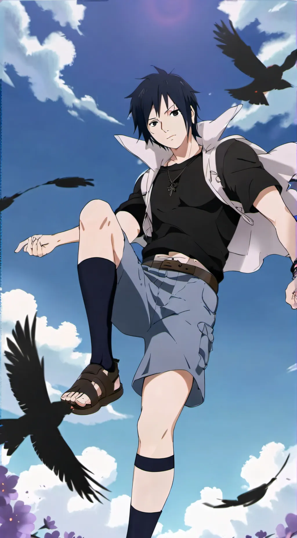 ai character: Sasuke Uchiha background