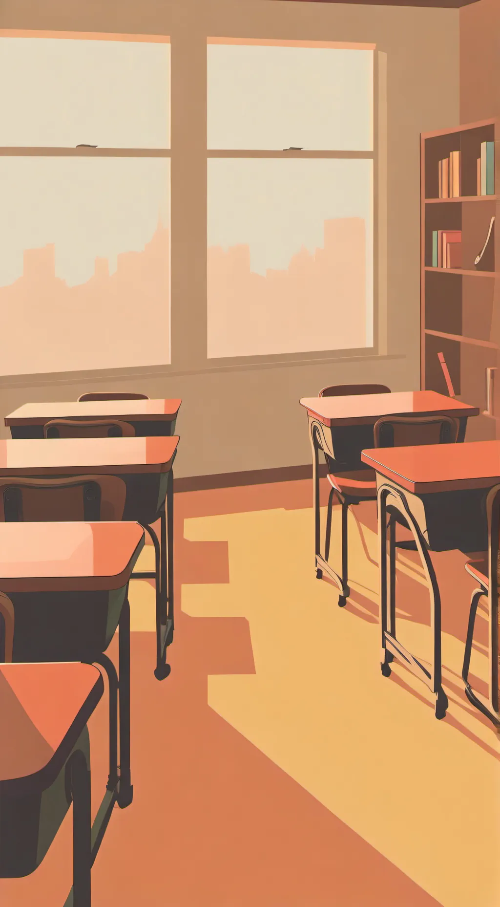ai character: sprunki but school background