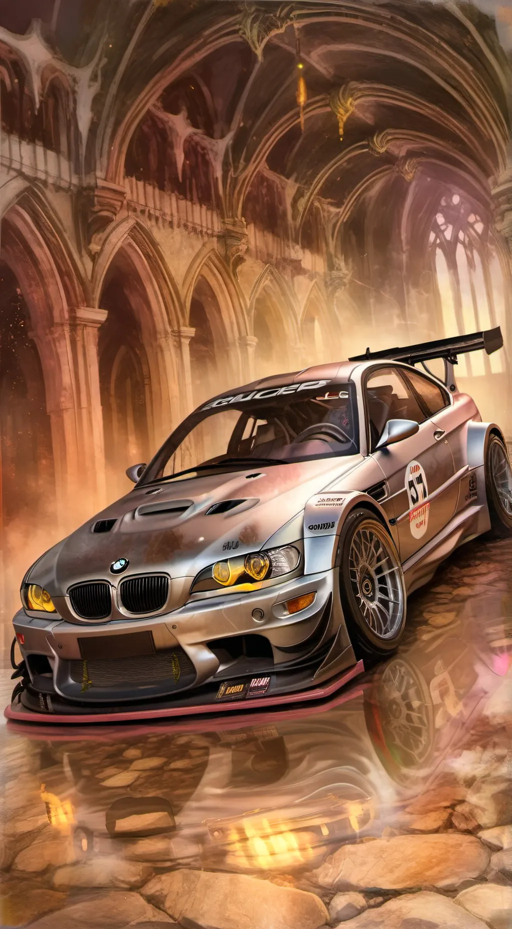 ai character:  bmw m3 gtr background