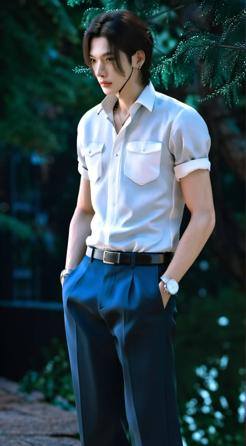 ai character: Hwang Hyunjin  background