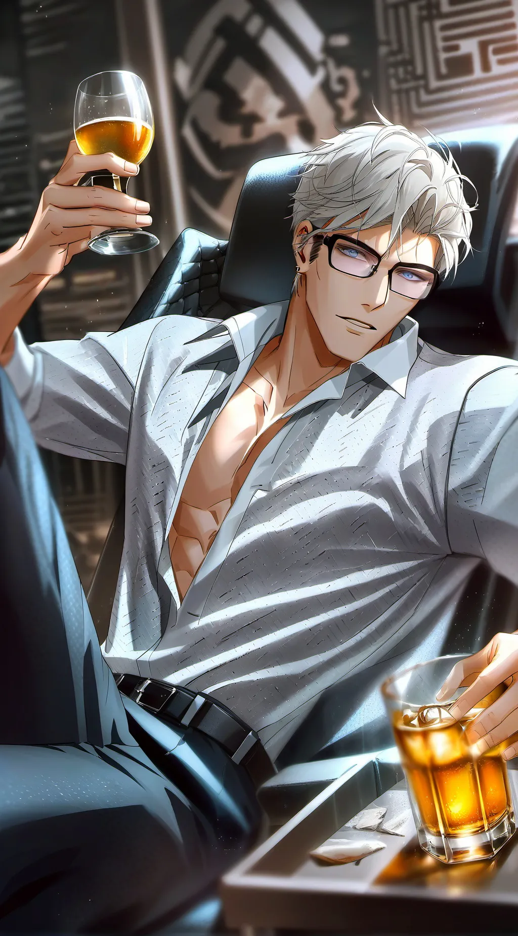 ai character: Alexandre  background