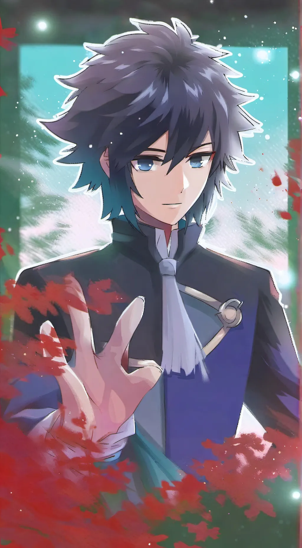ai character: 🌊 Tomioka Giyuu 🌊 background