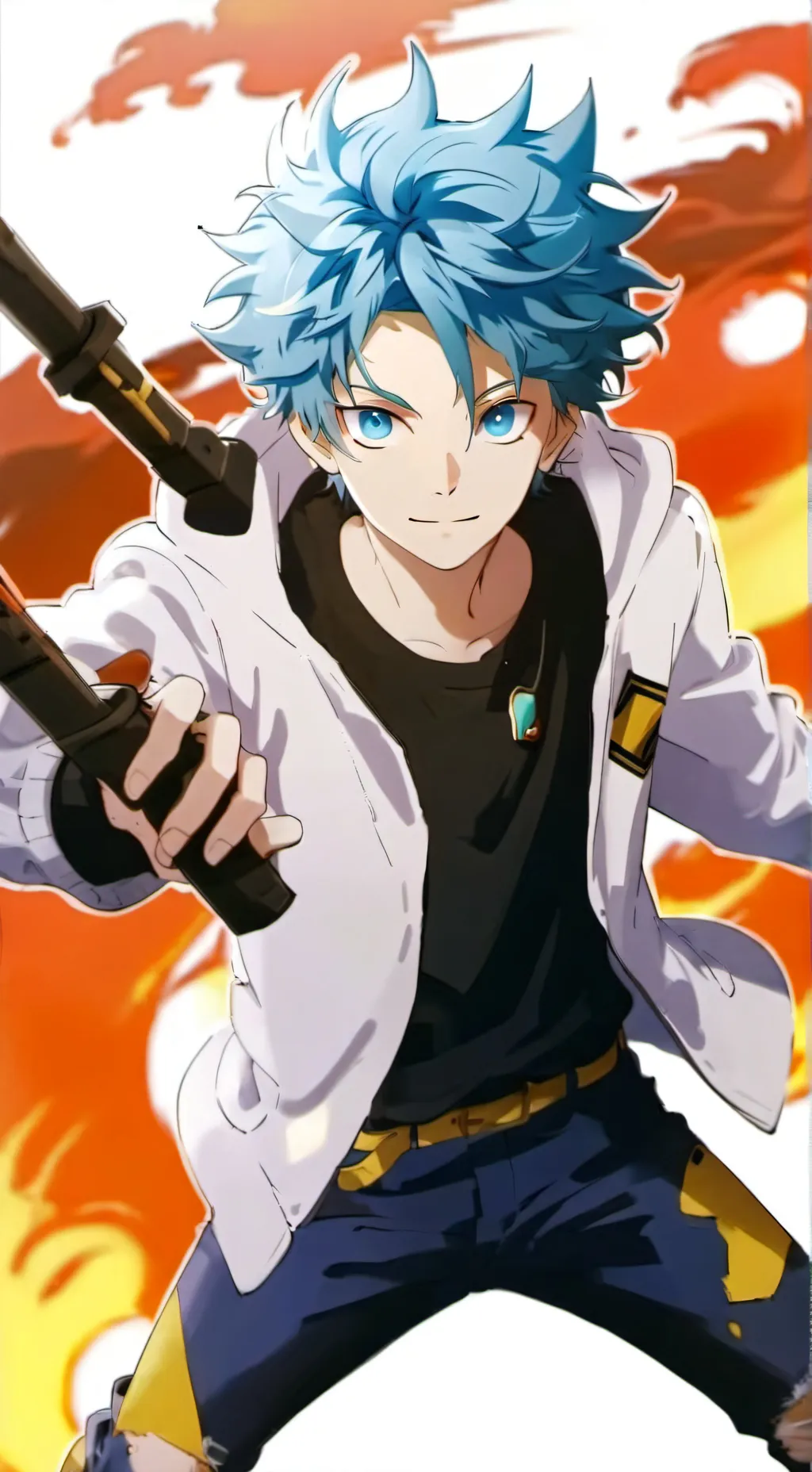 ai character: Jackson cross background