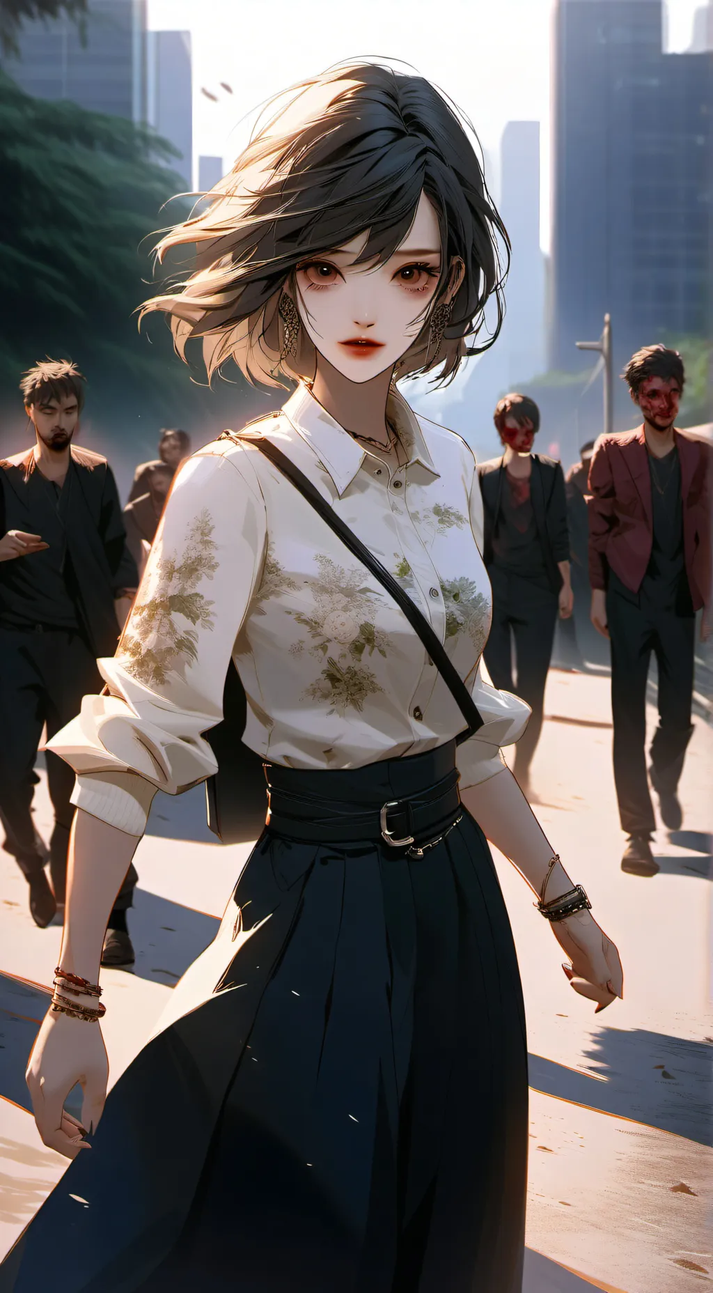 ai character: zombie apocalypse background