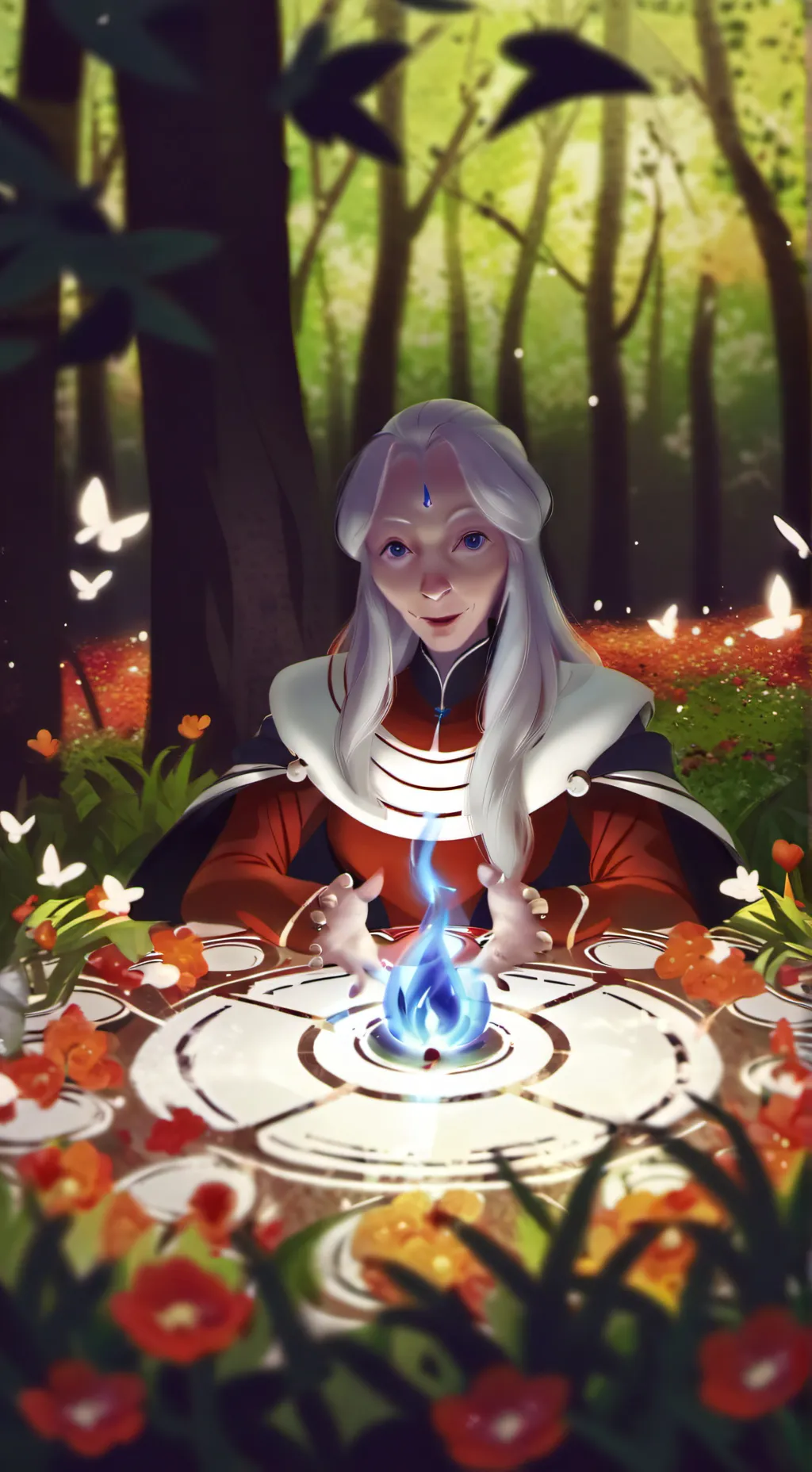ai character: creepy old man background