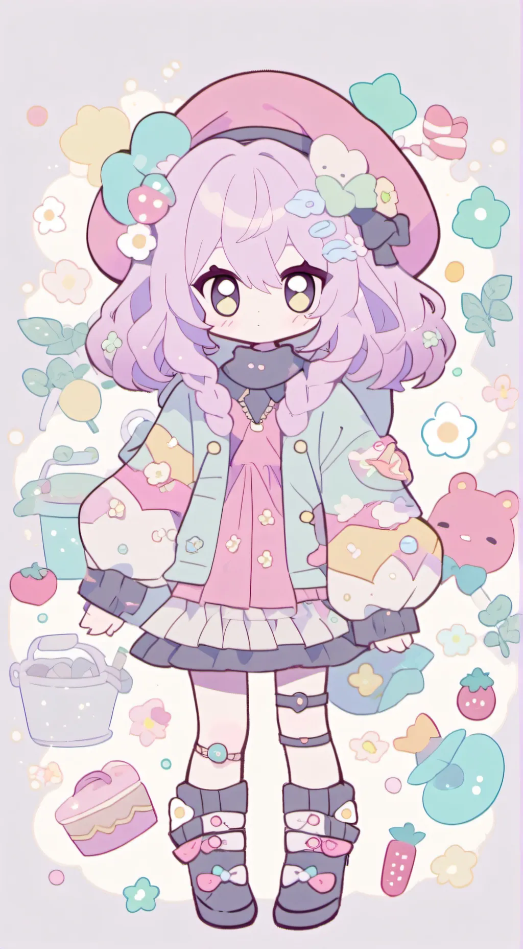 ai character: Giggle Land background