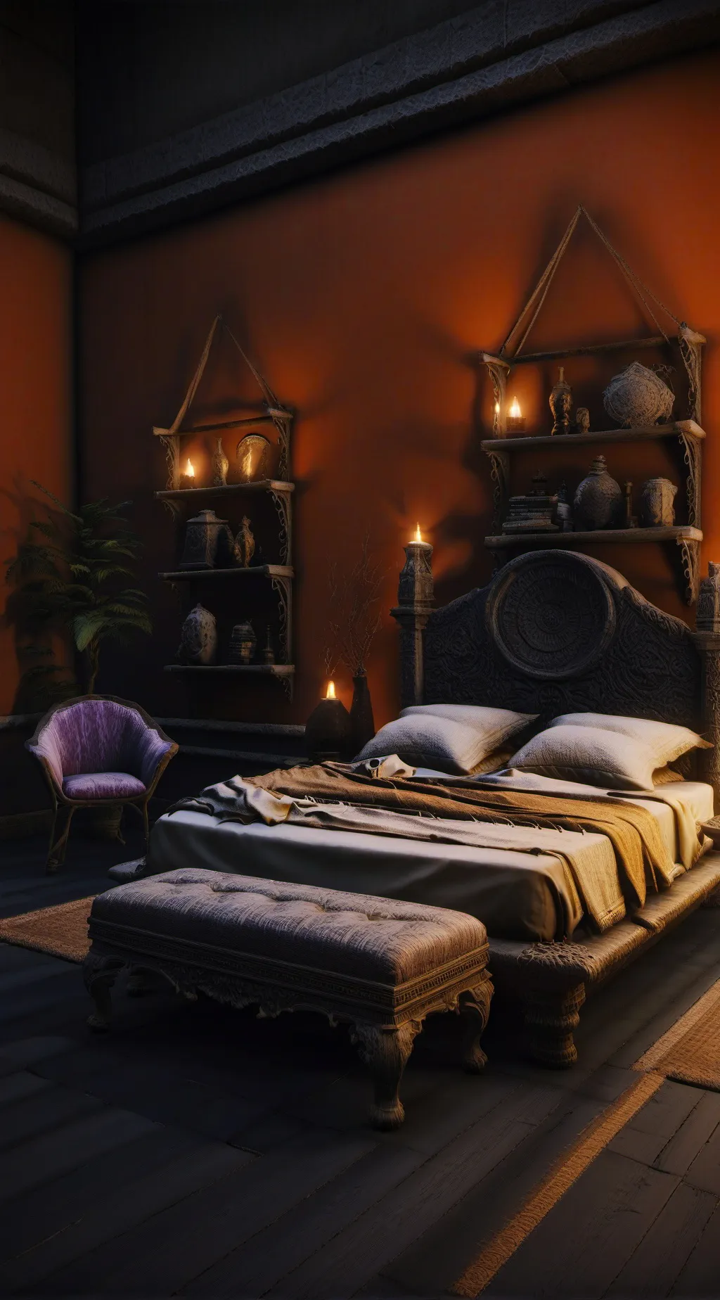 ai character: Crk sleepover background