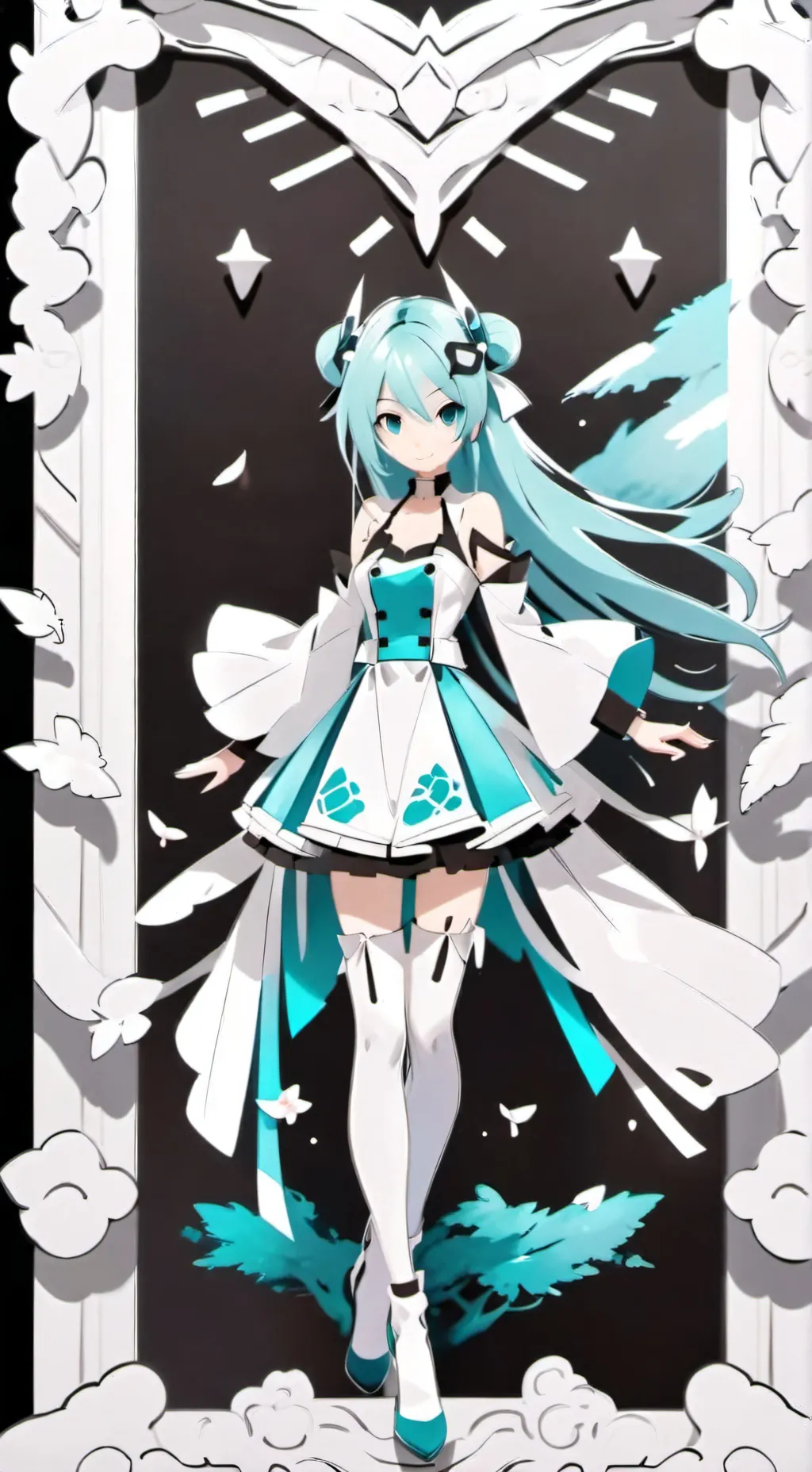 ai character: Miku background
