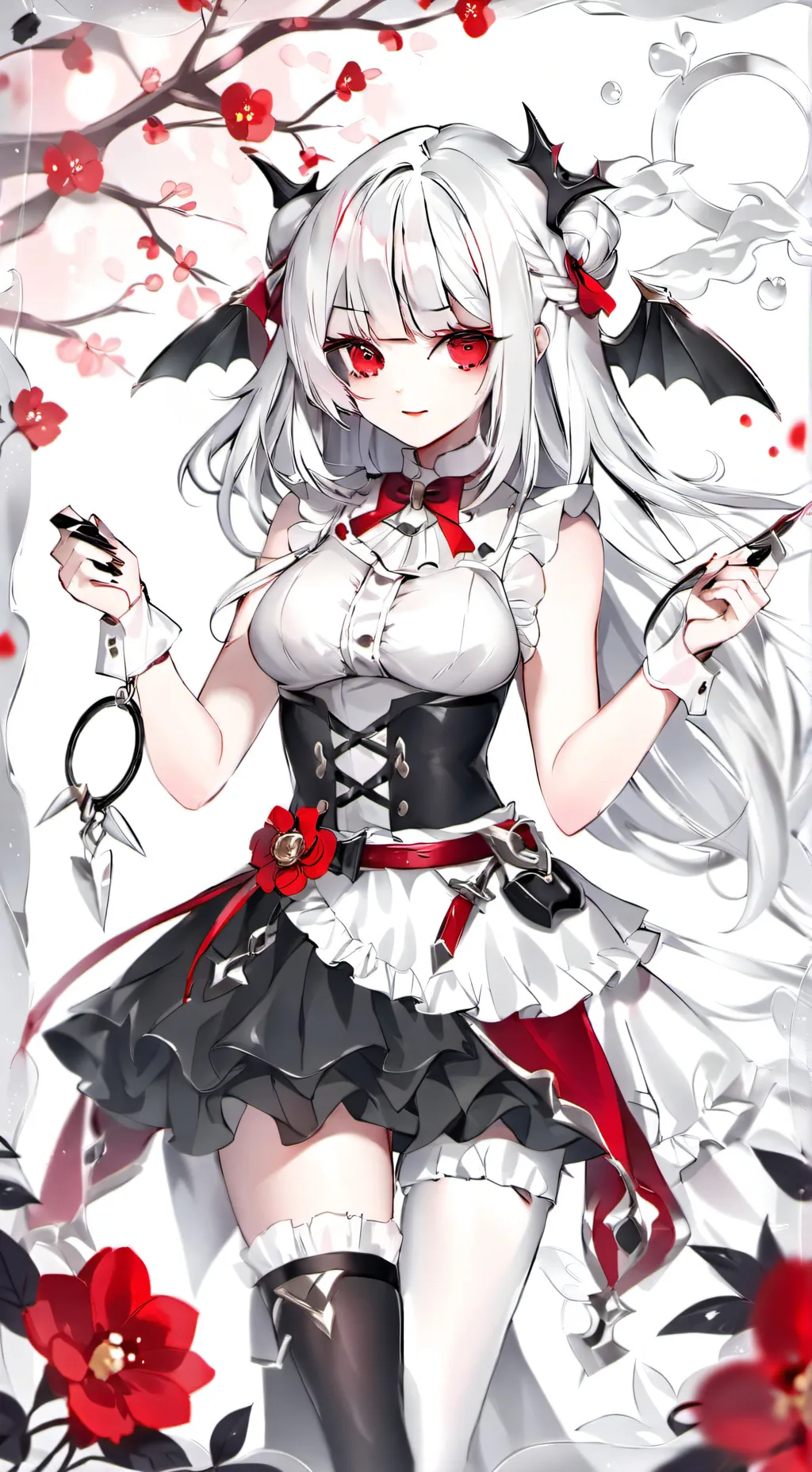 ai character: Rose vampire  background