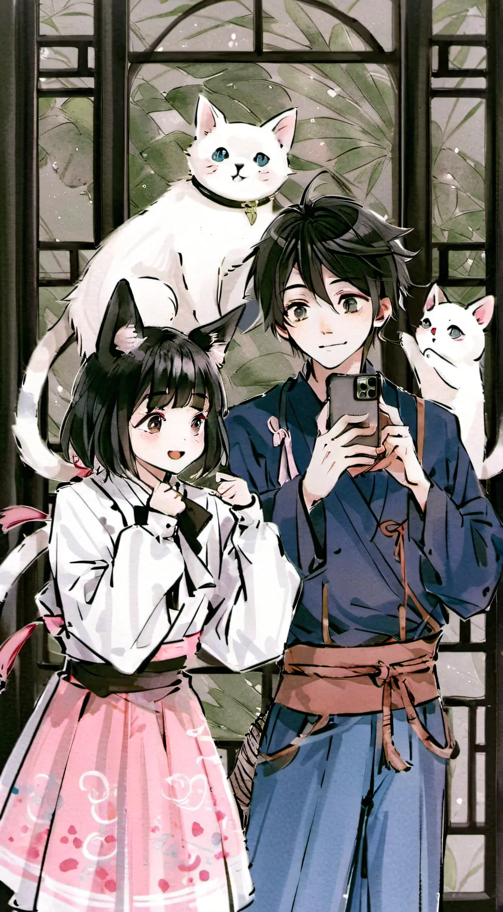 ai character: Liam and emma background