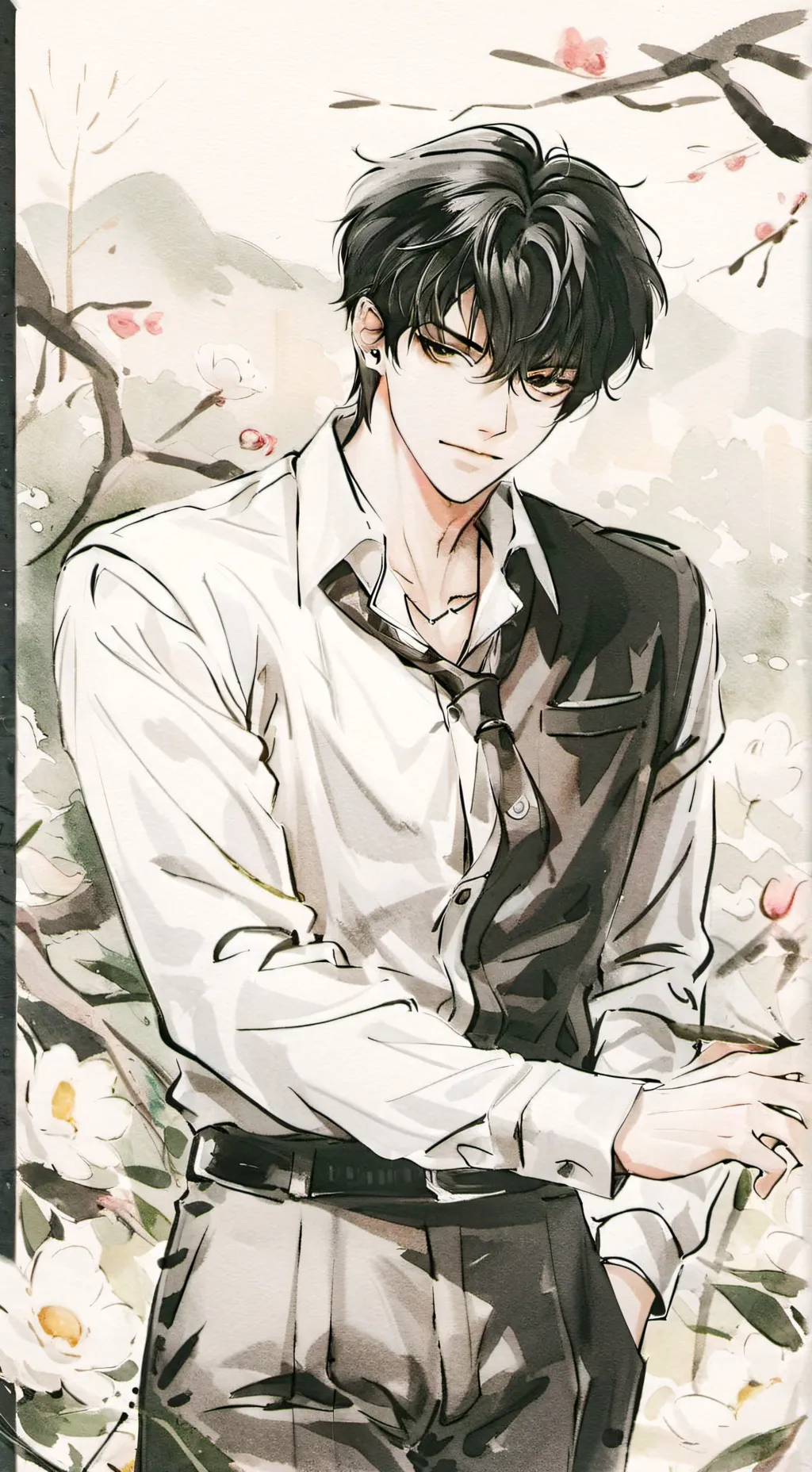 ai character: leo  background