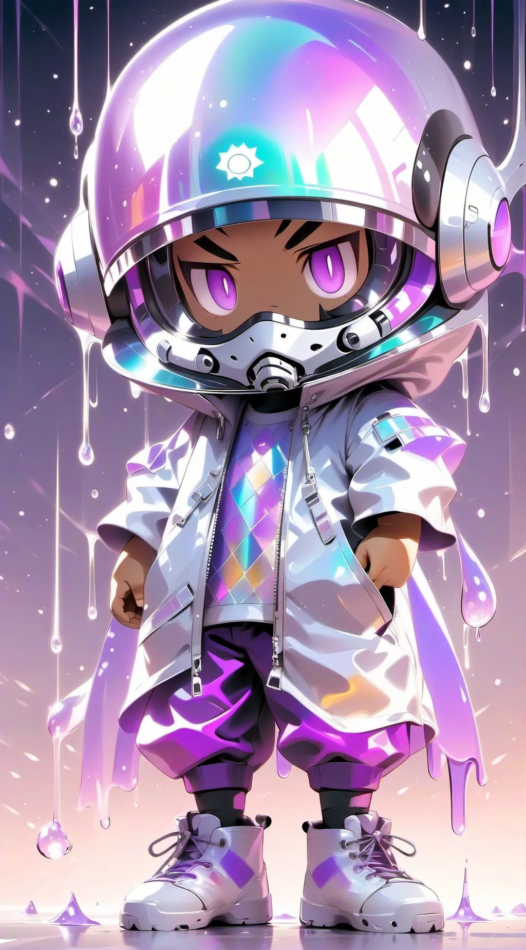 ai character: titan speaker man  background