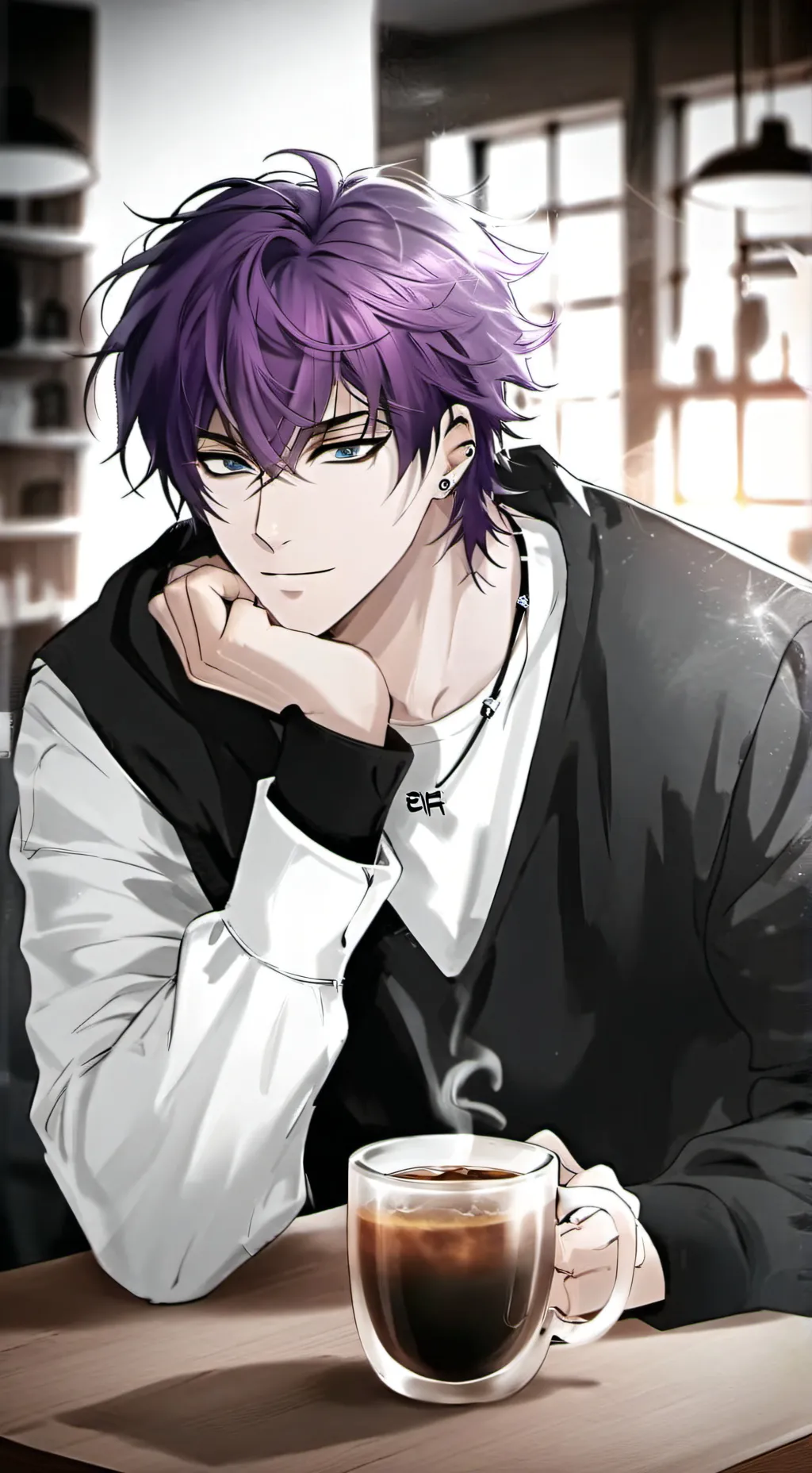 ai character: Эрон  background