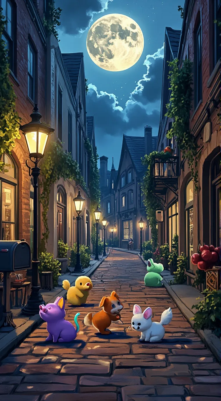 ai character: Baby critters background