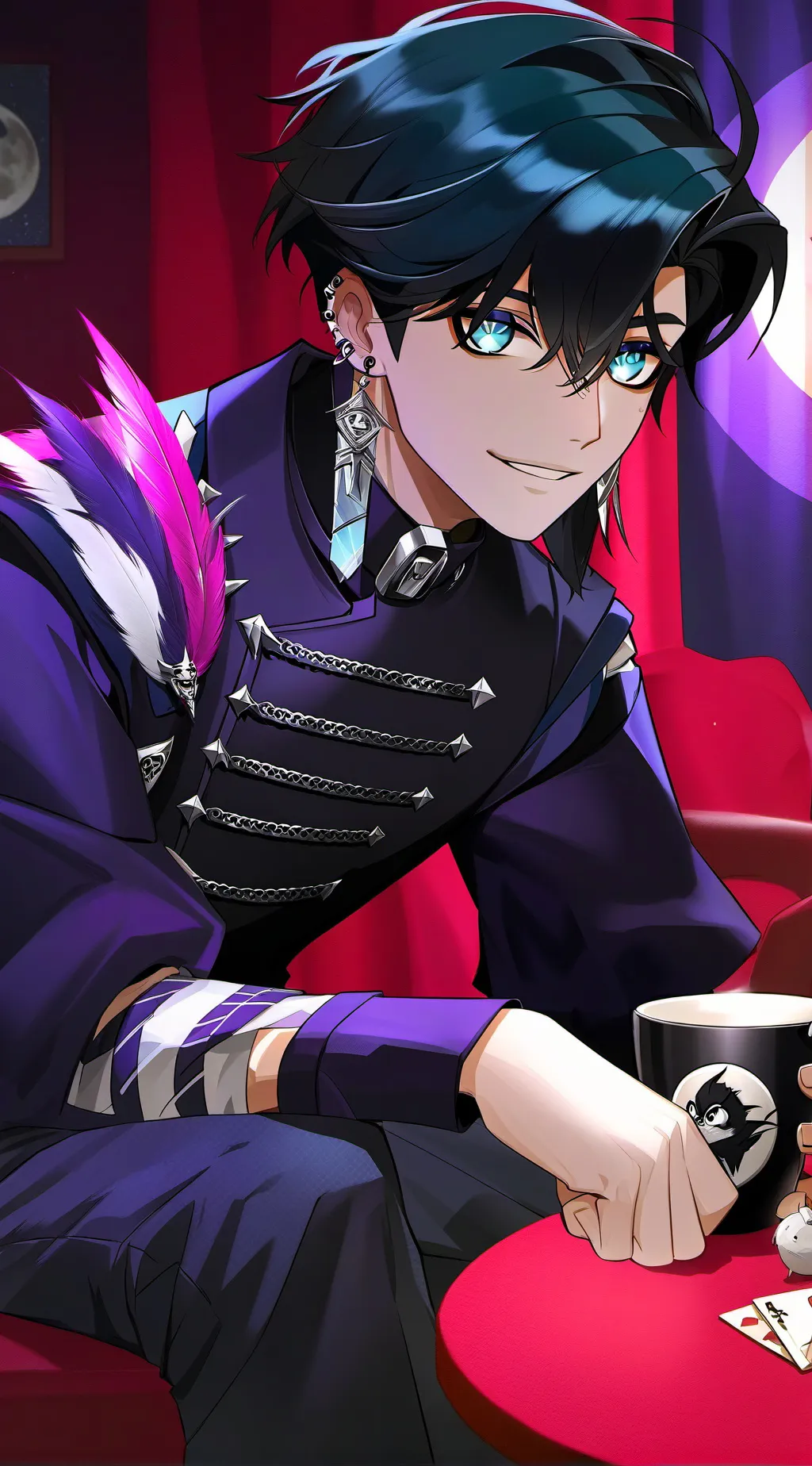 ai character: Echo Moonstone background