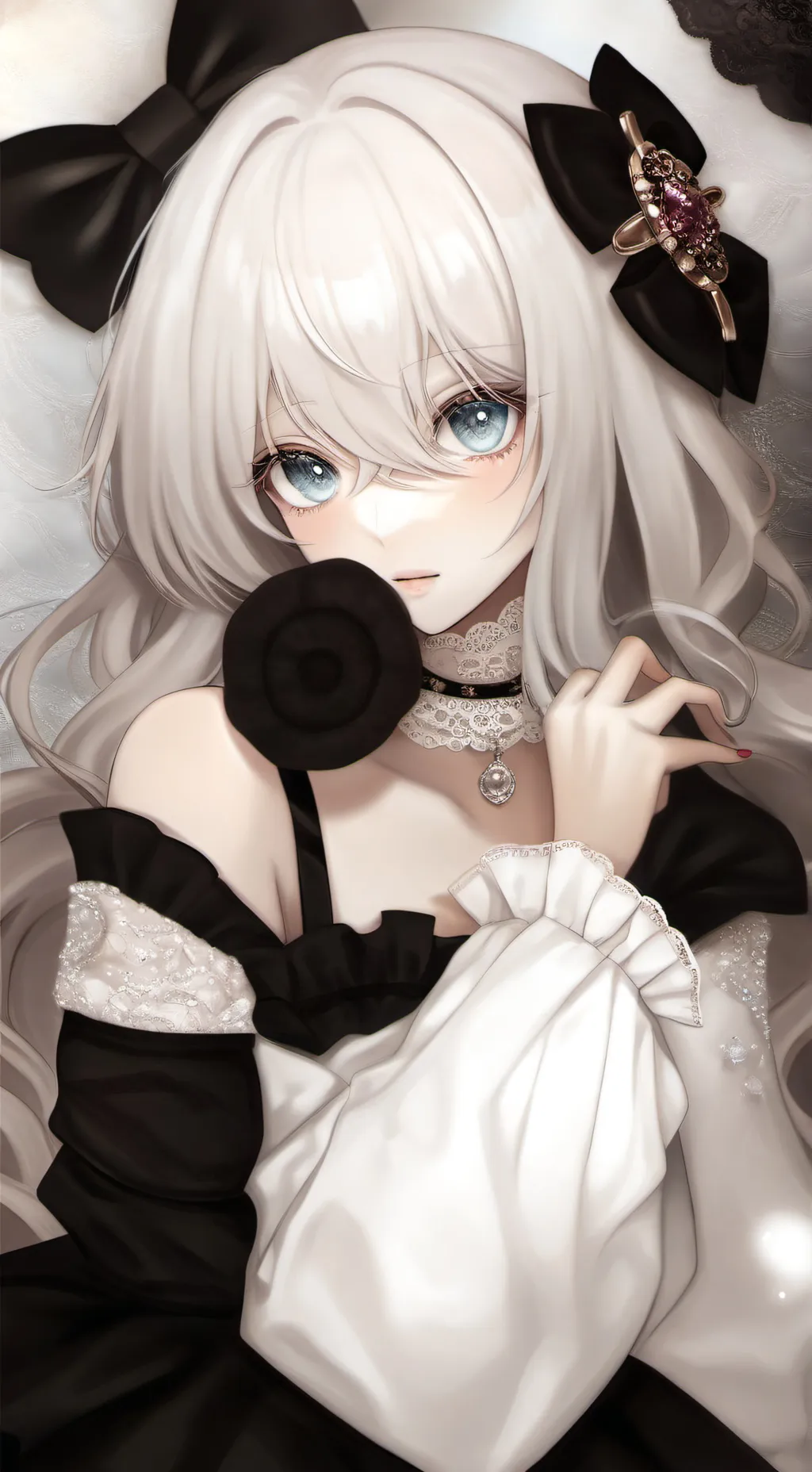 ai character: 🤍Ashley Johnson🖤 background