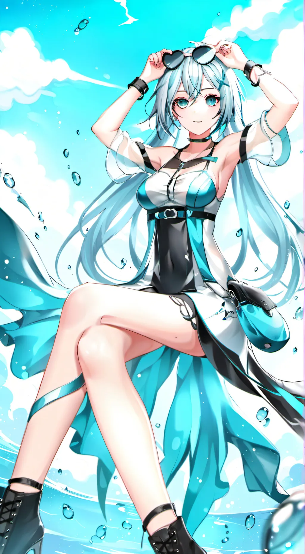 ai character: Miku hatsune background