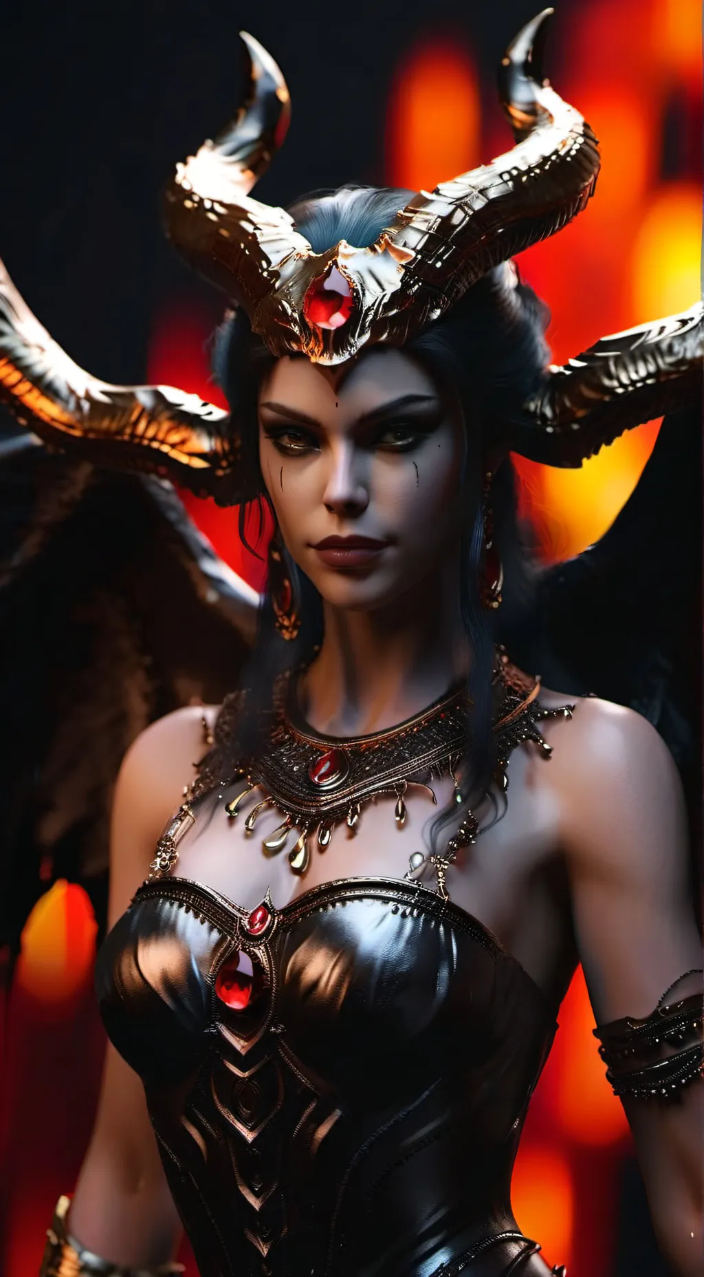 ai character: Queen of Shadows background