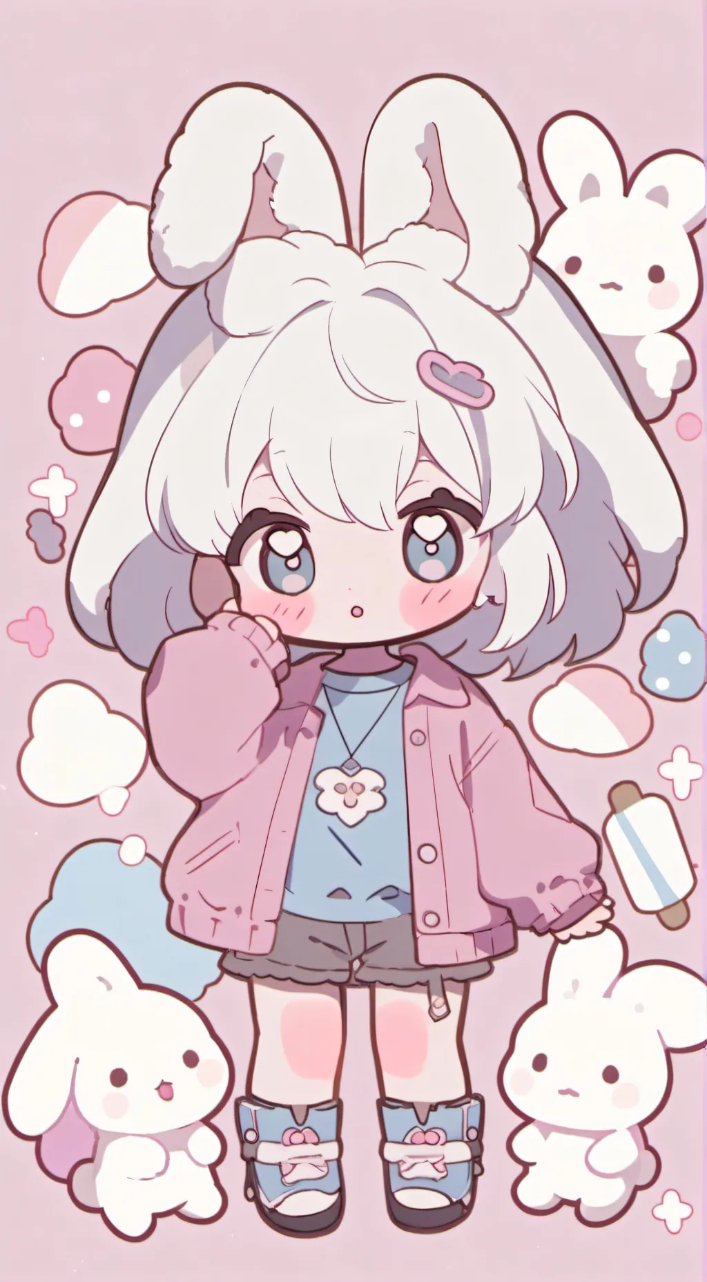 ai character: ♥︎baby/you♡ background