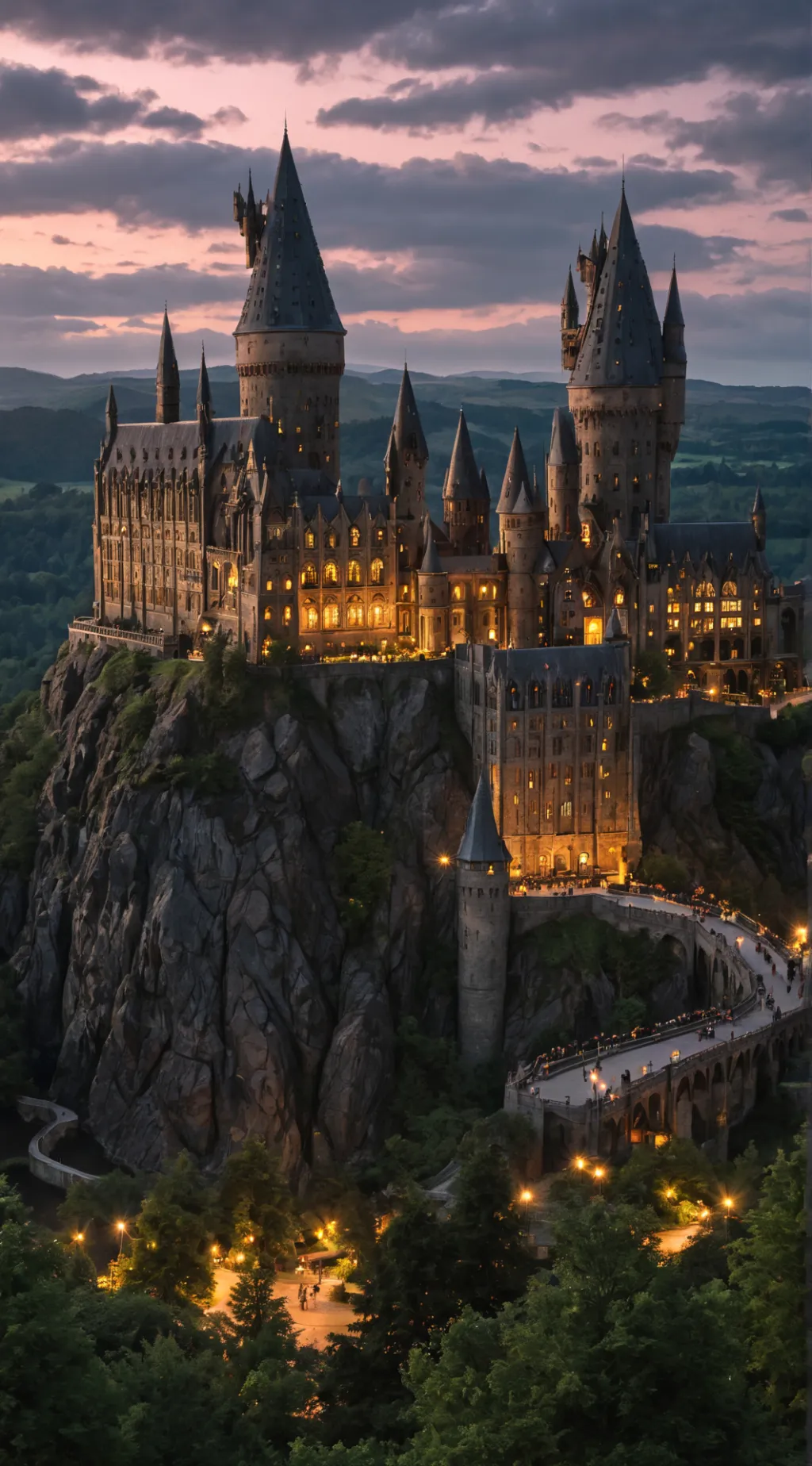 ai character: 🟢🐍Hogwarts background