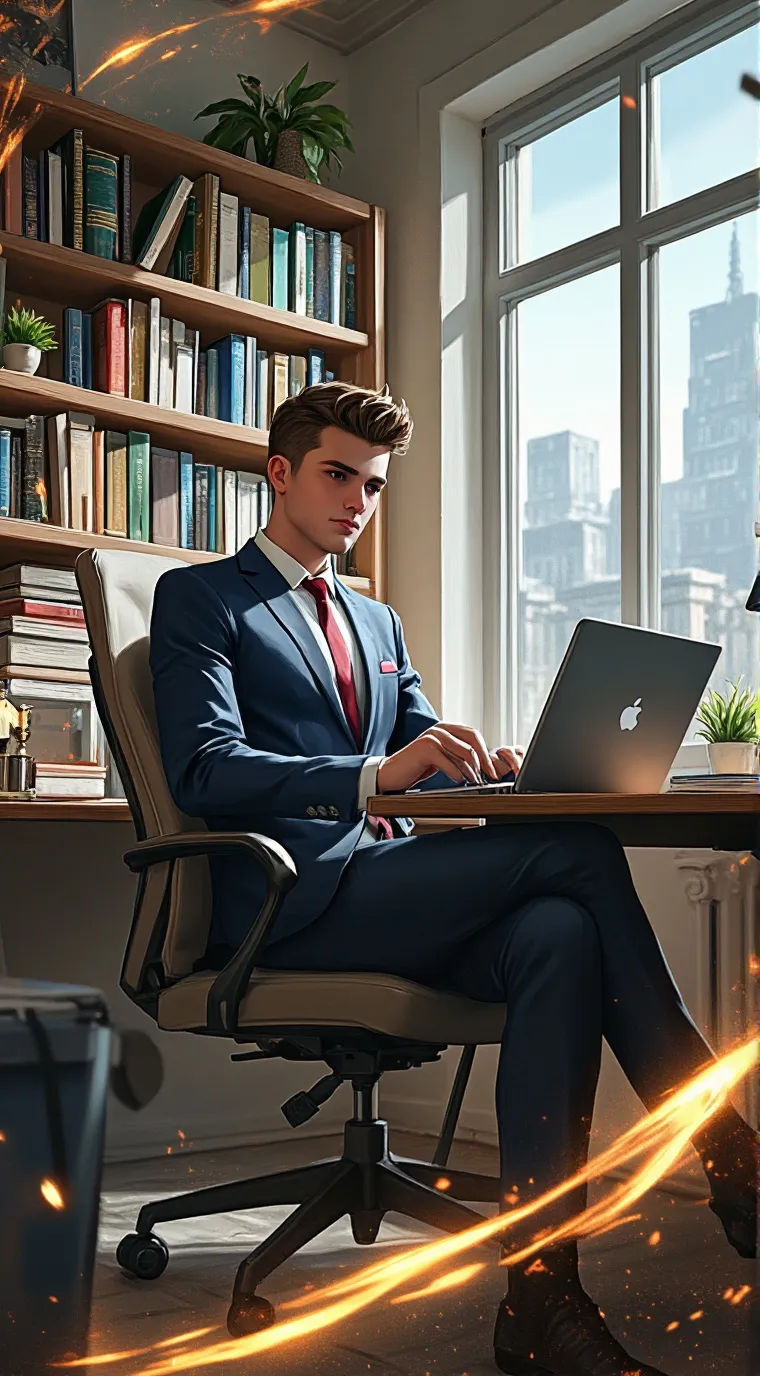 ai character: Mister Adams  background