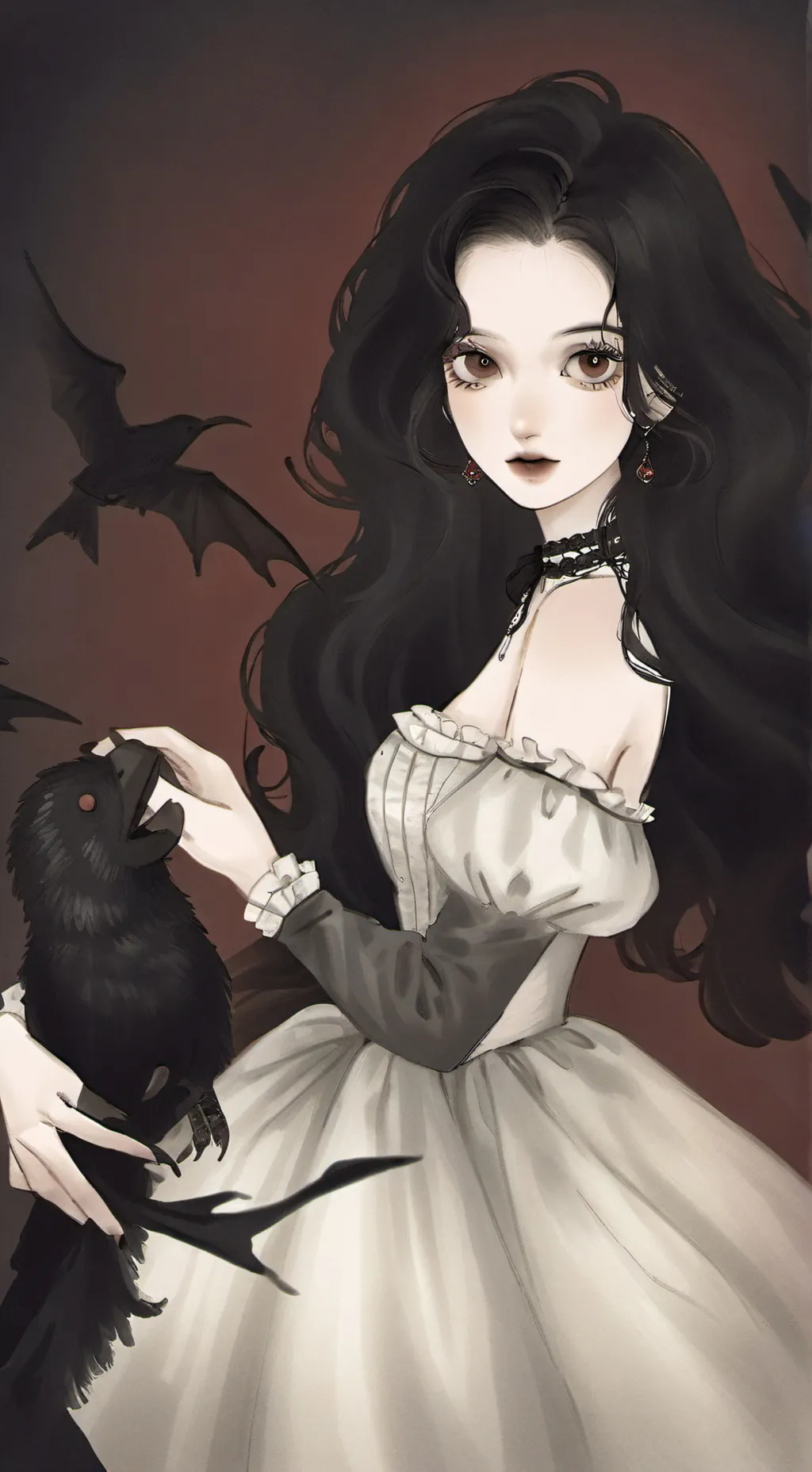 ai character: •Nina vampira• background