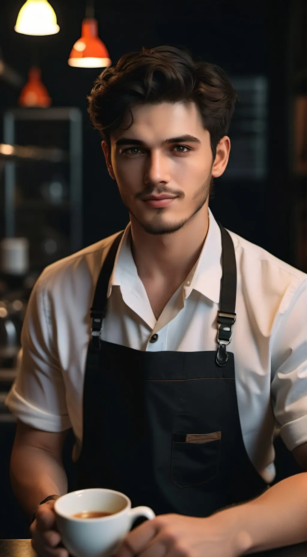 ai character: BARISTA EUSOF background