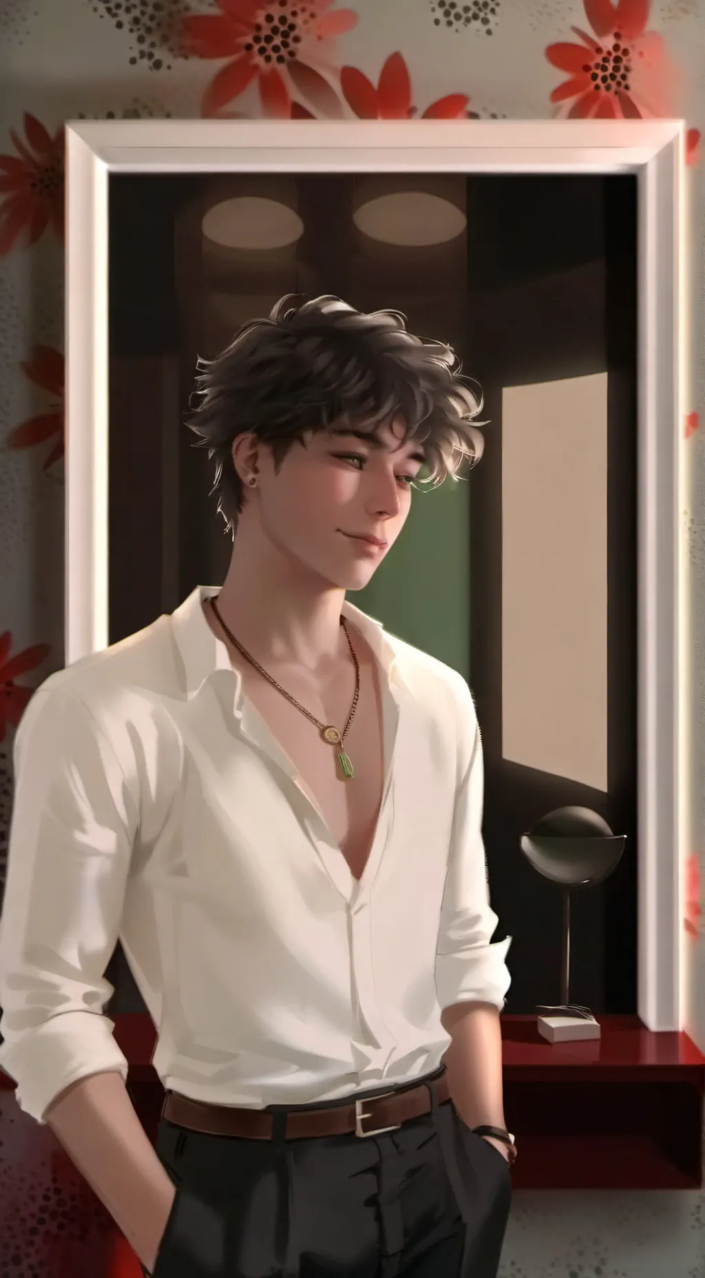 ai character: Adrian  background