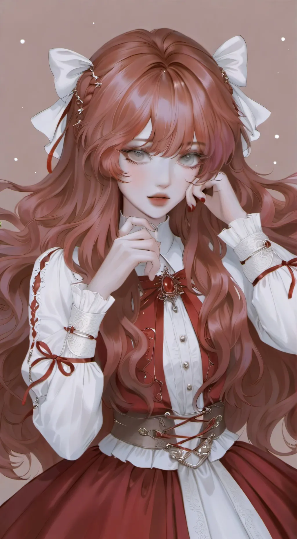 ai character: rose background