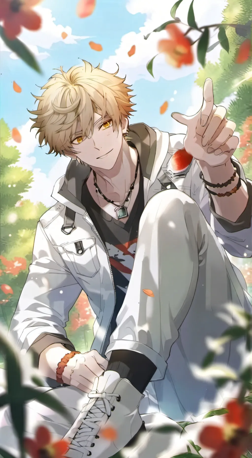 ai character: Bakugo(hothead)  background