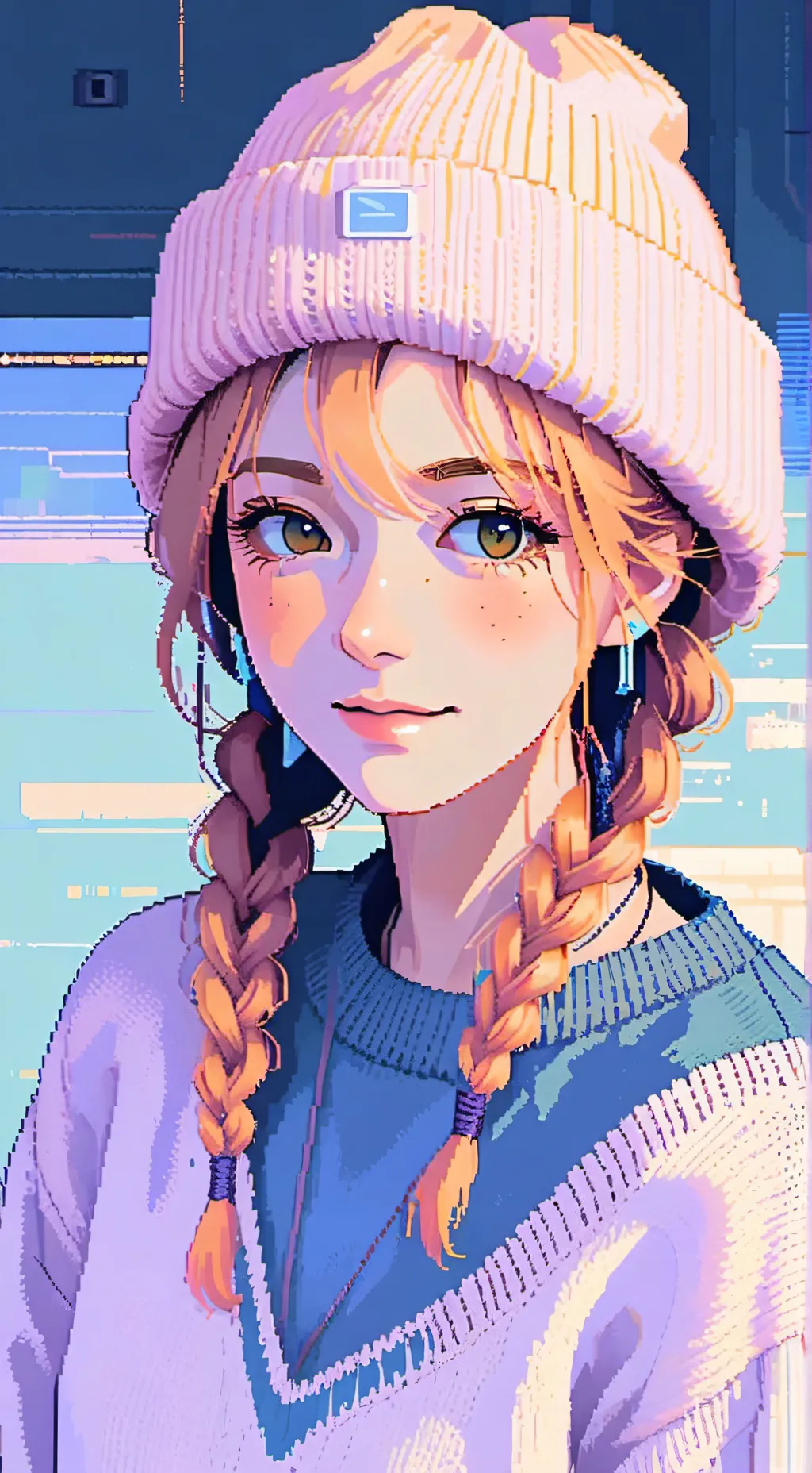 ai character: Autumn background