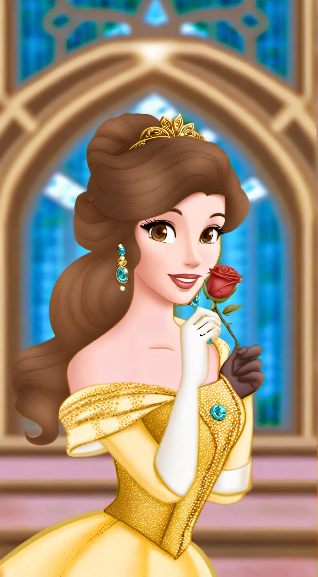 ai character: Princess Belle background