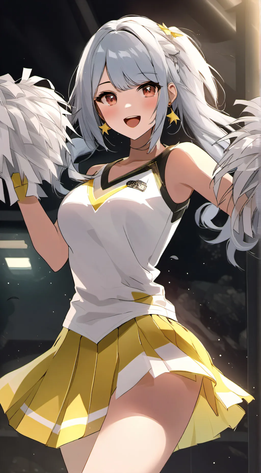 ai character: Aurora-rose background
