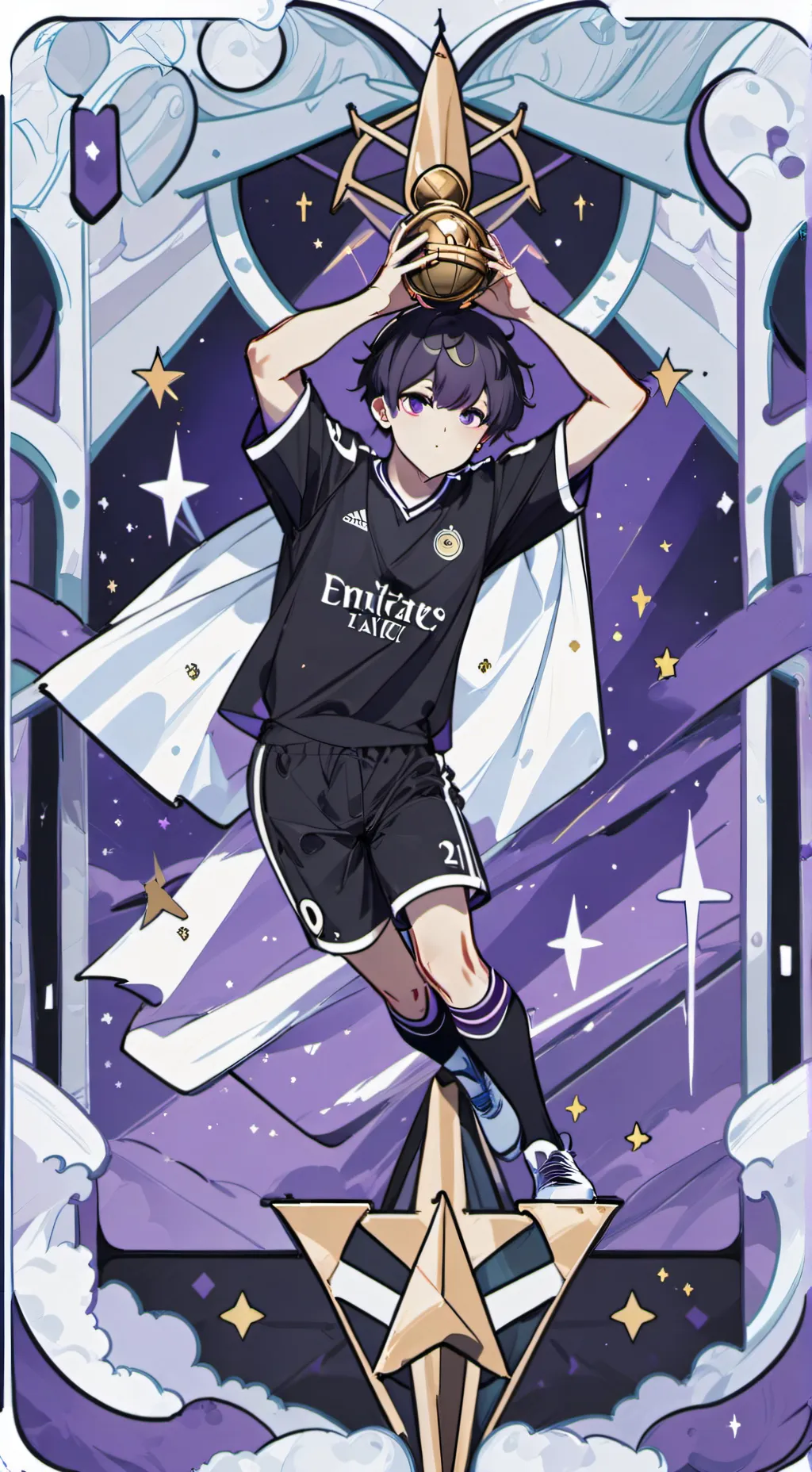 ai character: carrera de futbol background