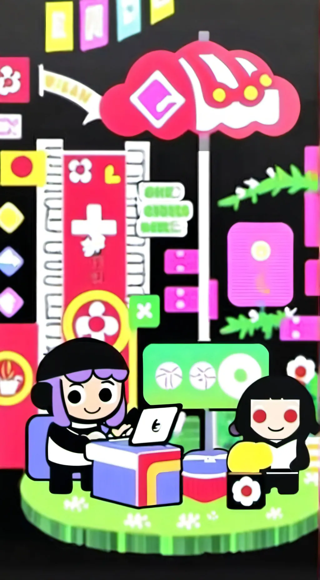 ai character: Dw pick me background