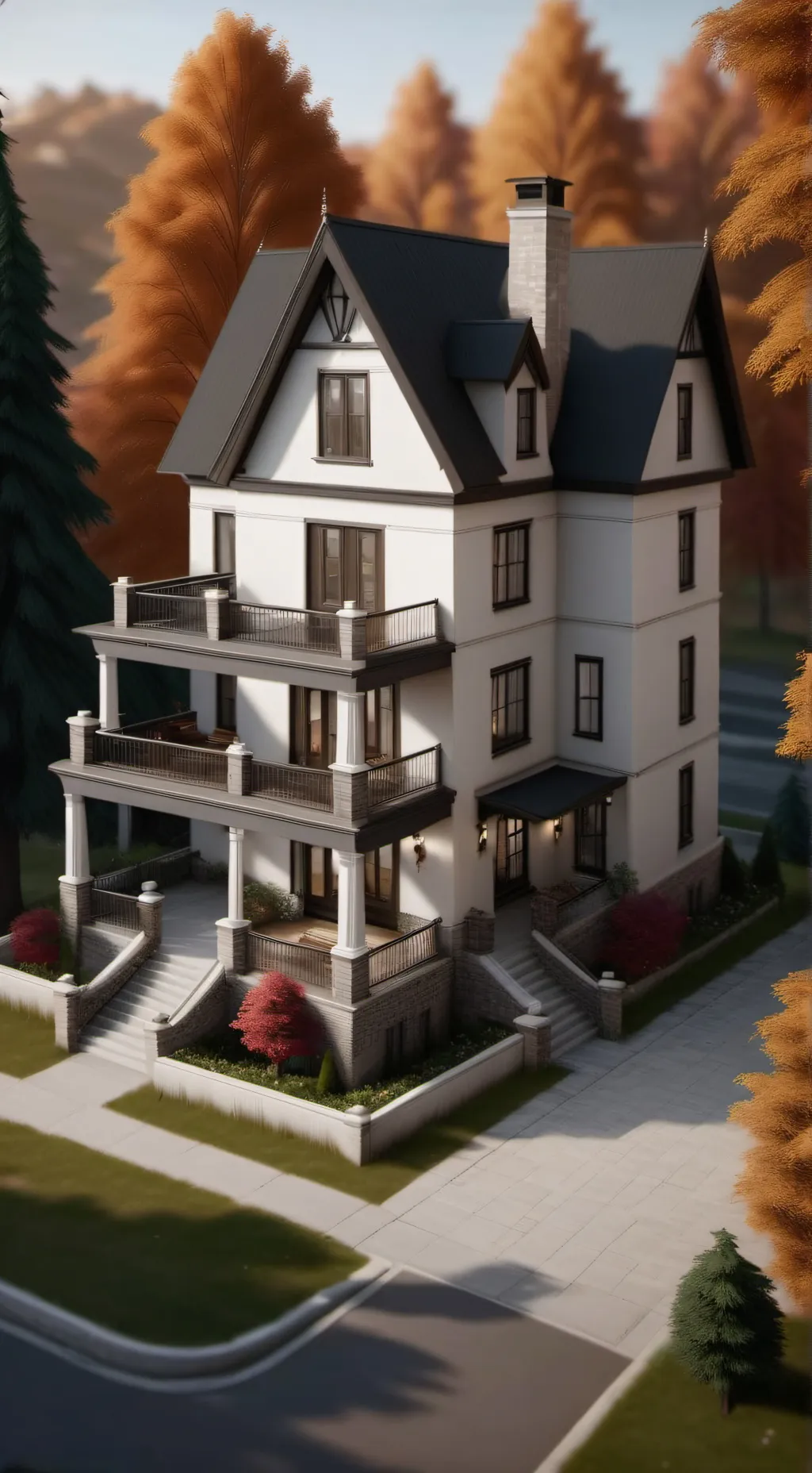ai character: Family House background