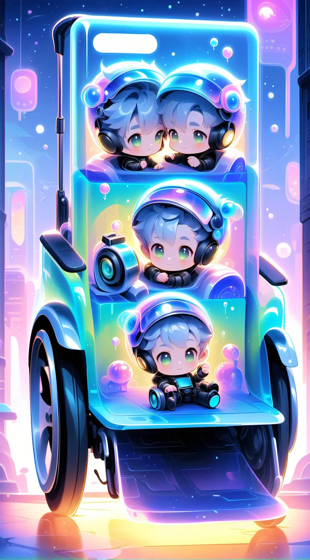 ai character: 1000000 babies background