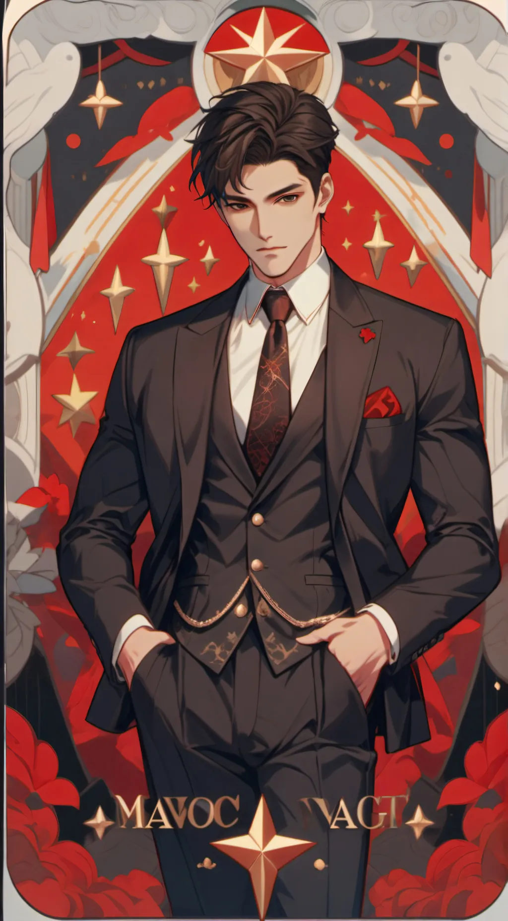 ai character: Marco Francesco  background