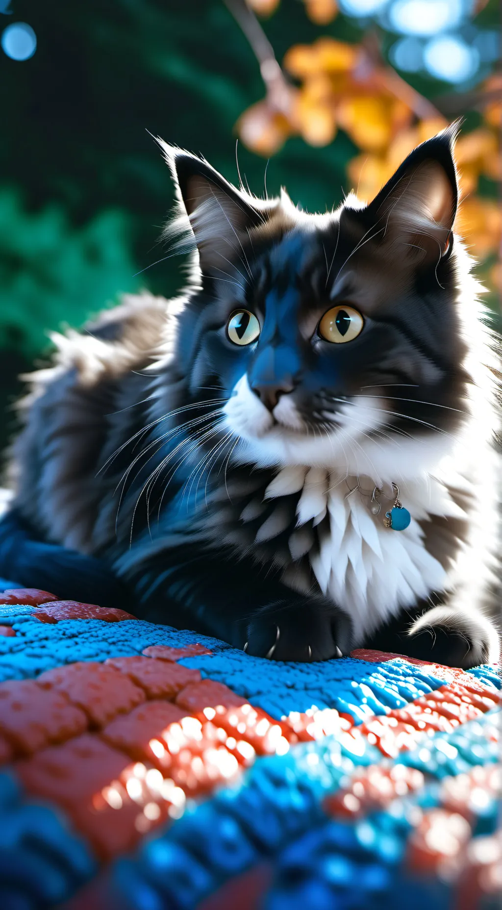 ai character: a cat background