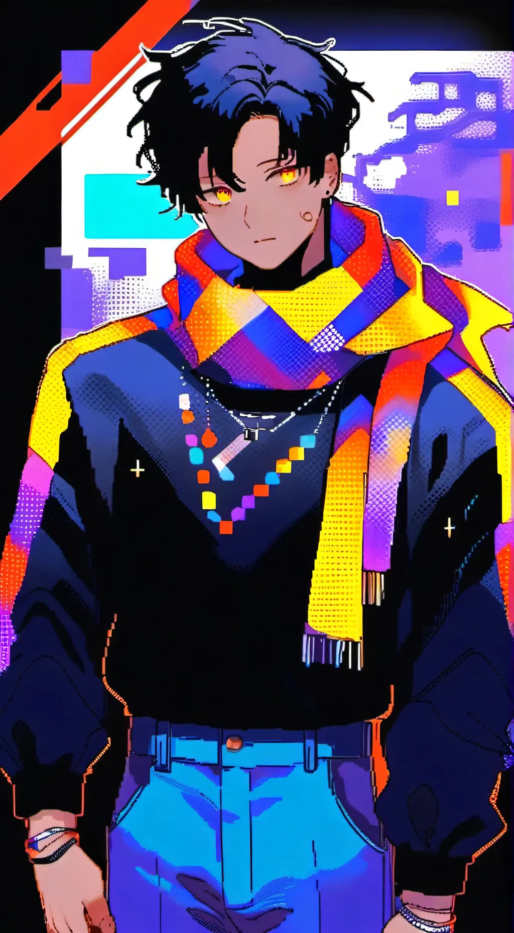 ai character: error sans background