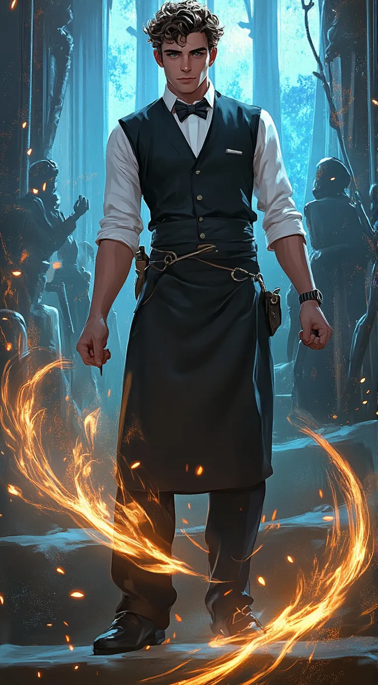 ai character: The Waiter background