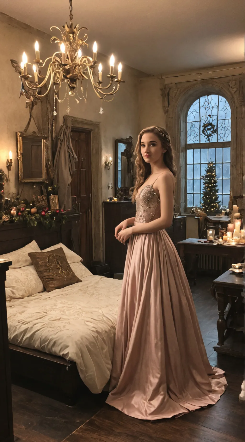 ai character: Yule Ball background