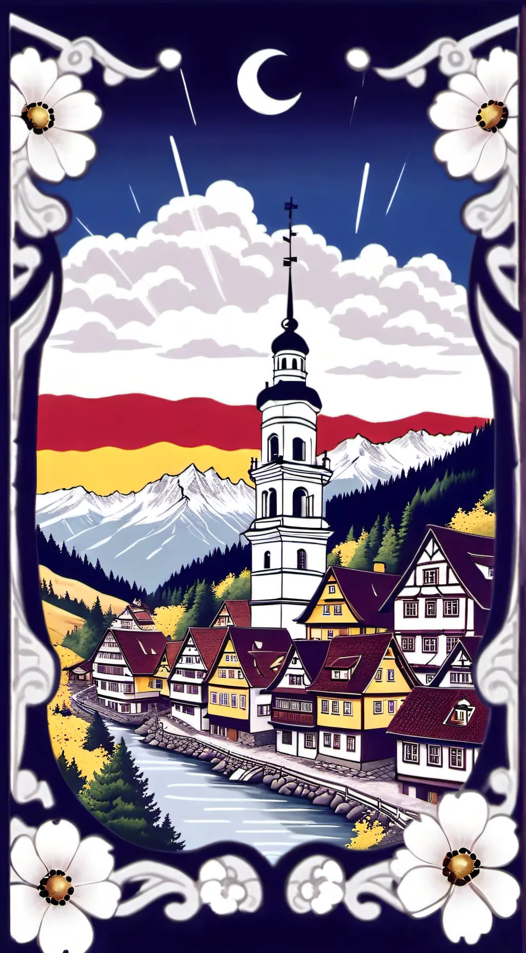 ai character: norte y Alemania background