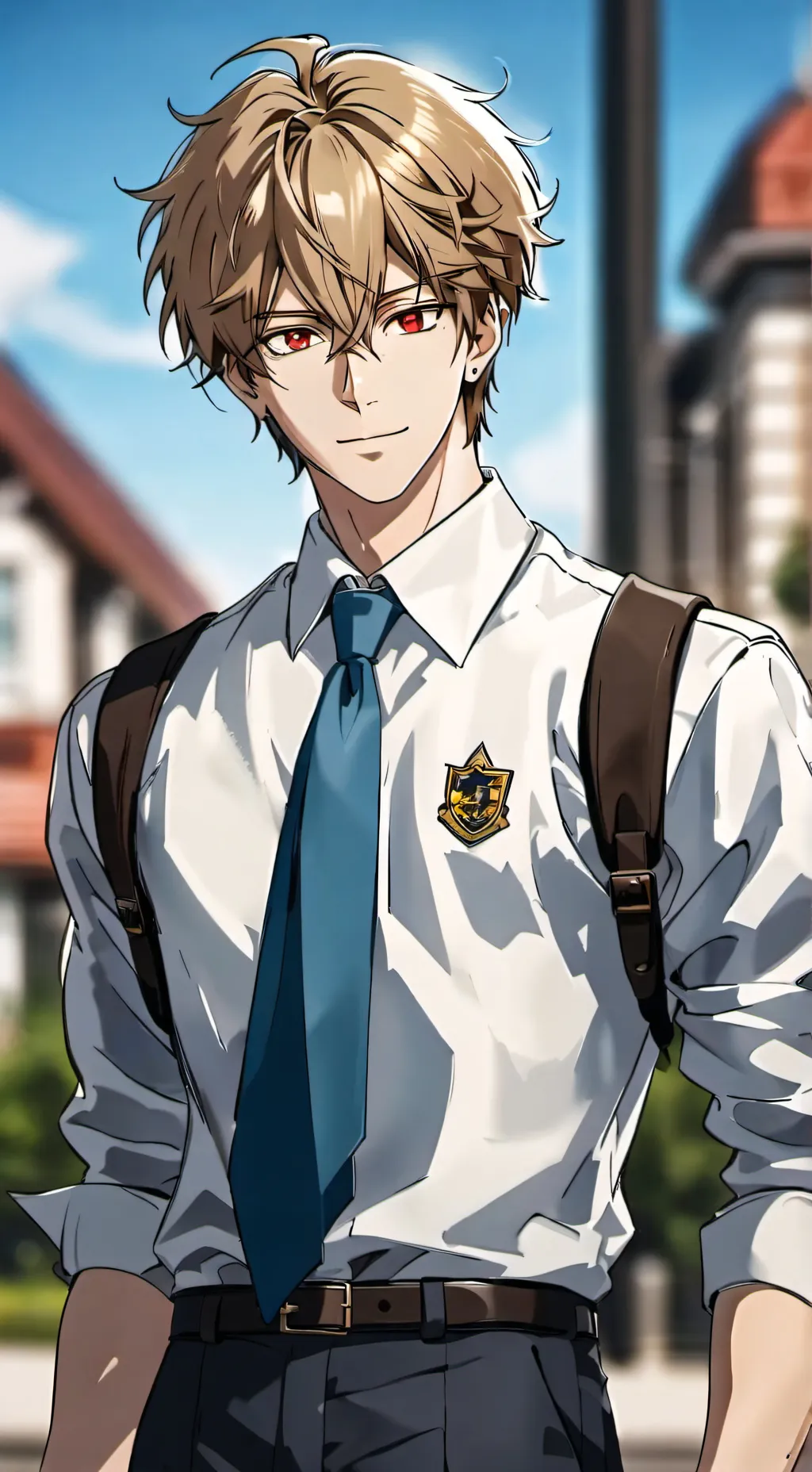 ai character: Leon  background