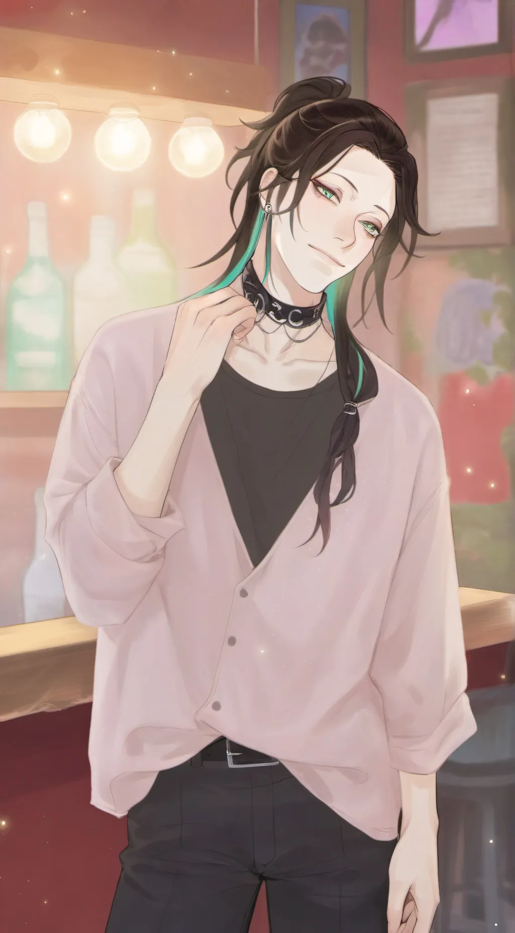 ai character: ash background